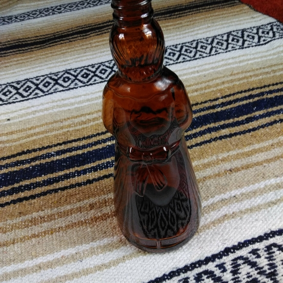 GLASS SYRUP BOTTLE WITH LID VINTAGE - Picture 5 of 16